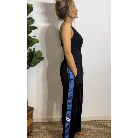 Vintage Old Navy Boy 16 Tear Away Track Pants Wide Leg Snap 2000s Y2K Baggy Logo - Picture 15 of 16